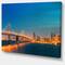 Designart - Illuminated San Francisco Skyline - Cityscape Canvas Print
